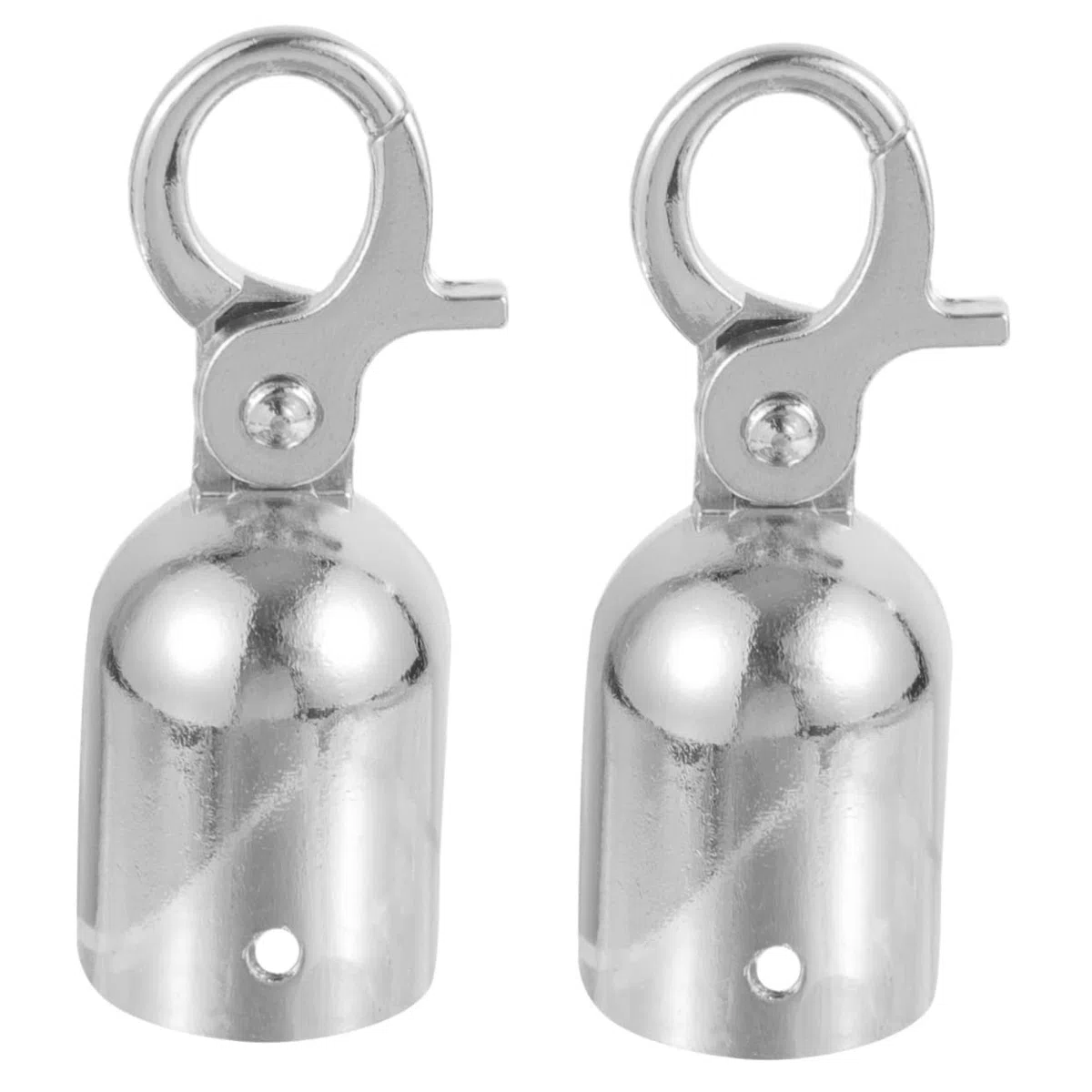DOITOOL 2piezas Tapones Extremos De Cuerda De Acero Inoxidable Gancho Para Barandillas Fijación Segura Aislamiento De Seguridad y Desviación De Multitudes Accesorio Para Uso Exteriores