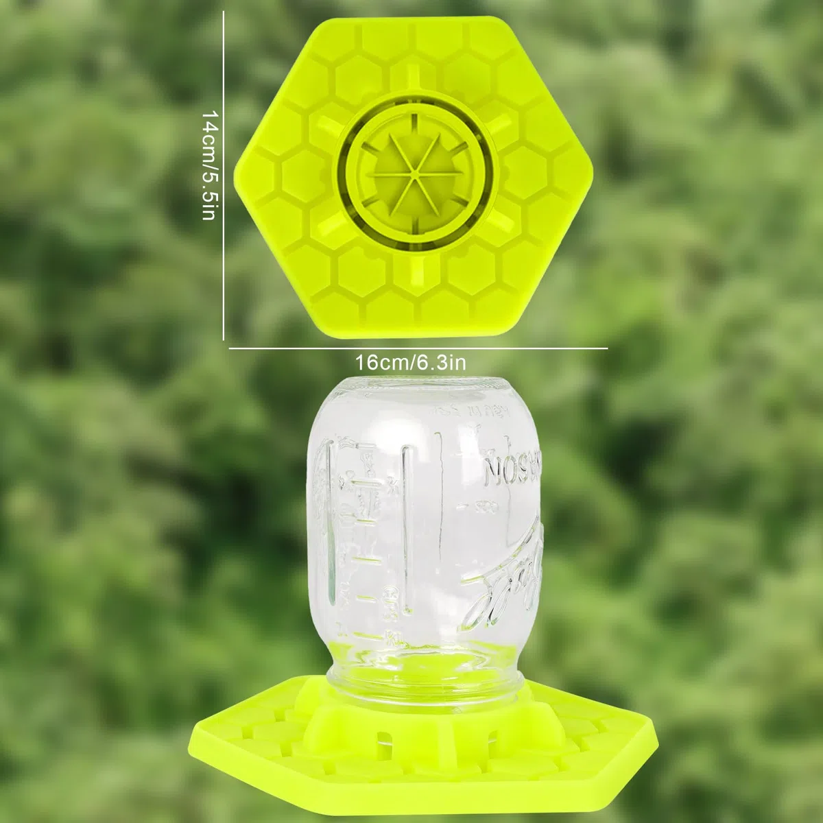 Alimentador de agua de abejas, alimentadores de abejas, accesorios para equipos de apicultores, dispensadores de agua para abejas para exteriores, jardín (verde)