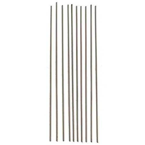 EsportsMJJ 10Pcs 2mmx250mm Titanio Barra Redonda Grado 5 Varilla Tubo