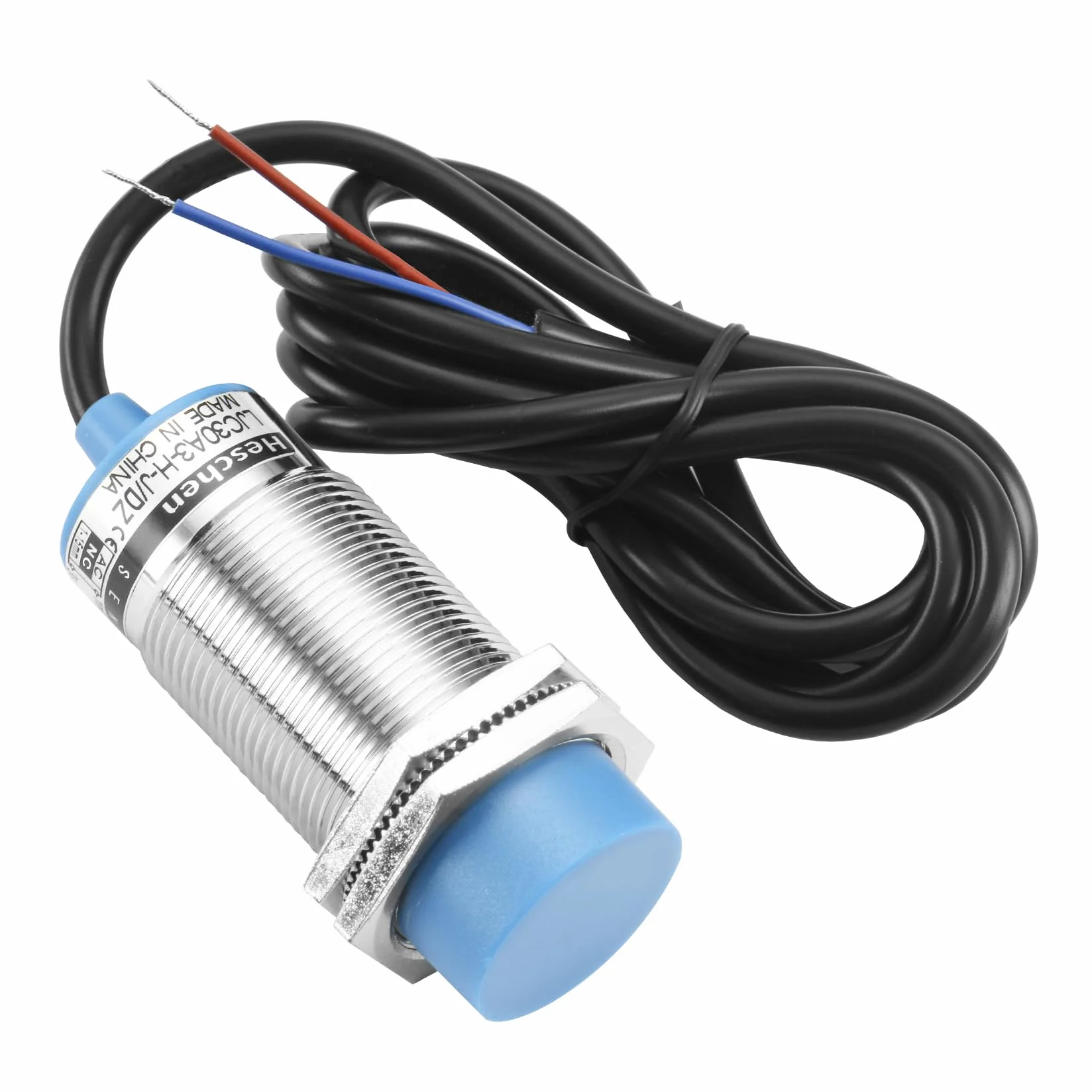 Heschen Sensor de proximidad capacitivo interruptor LJC30A3-H-J/DZ 1-15mm 90-250 VAC 400mA normalmente cerrado (NC) 2 cables