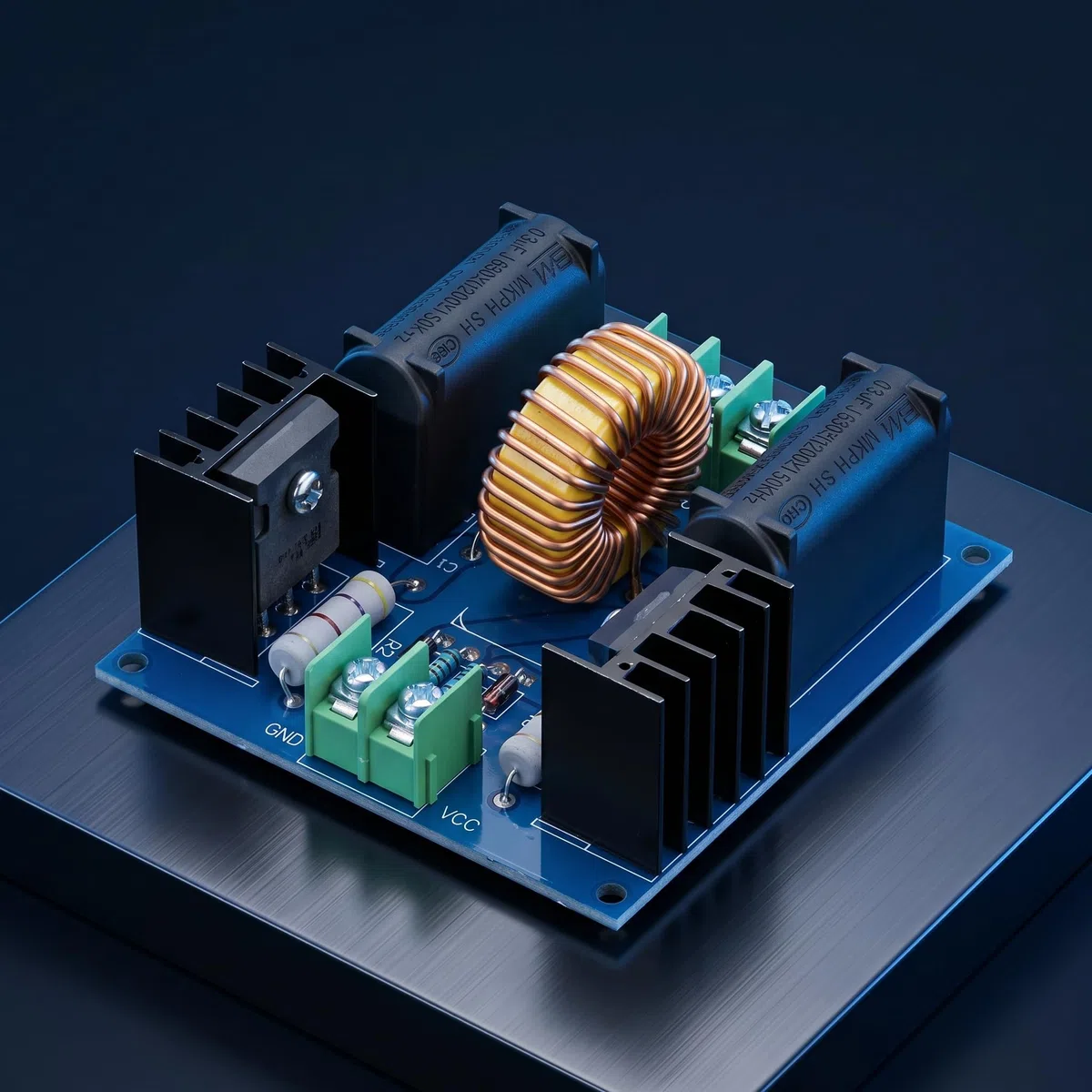 Akozon Módulo de Controlador ZVS Entrada de 24V 300W Plaón de Calentamiento de Inducción | DC 12-30V, 10A+, Módulo de Calentamiento de Inducción de Rendimiento Estable