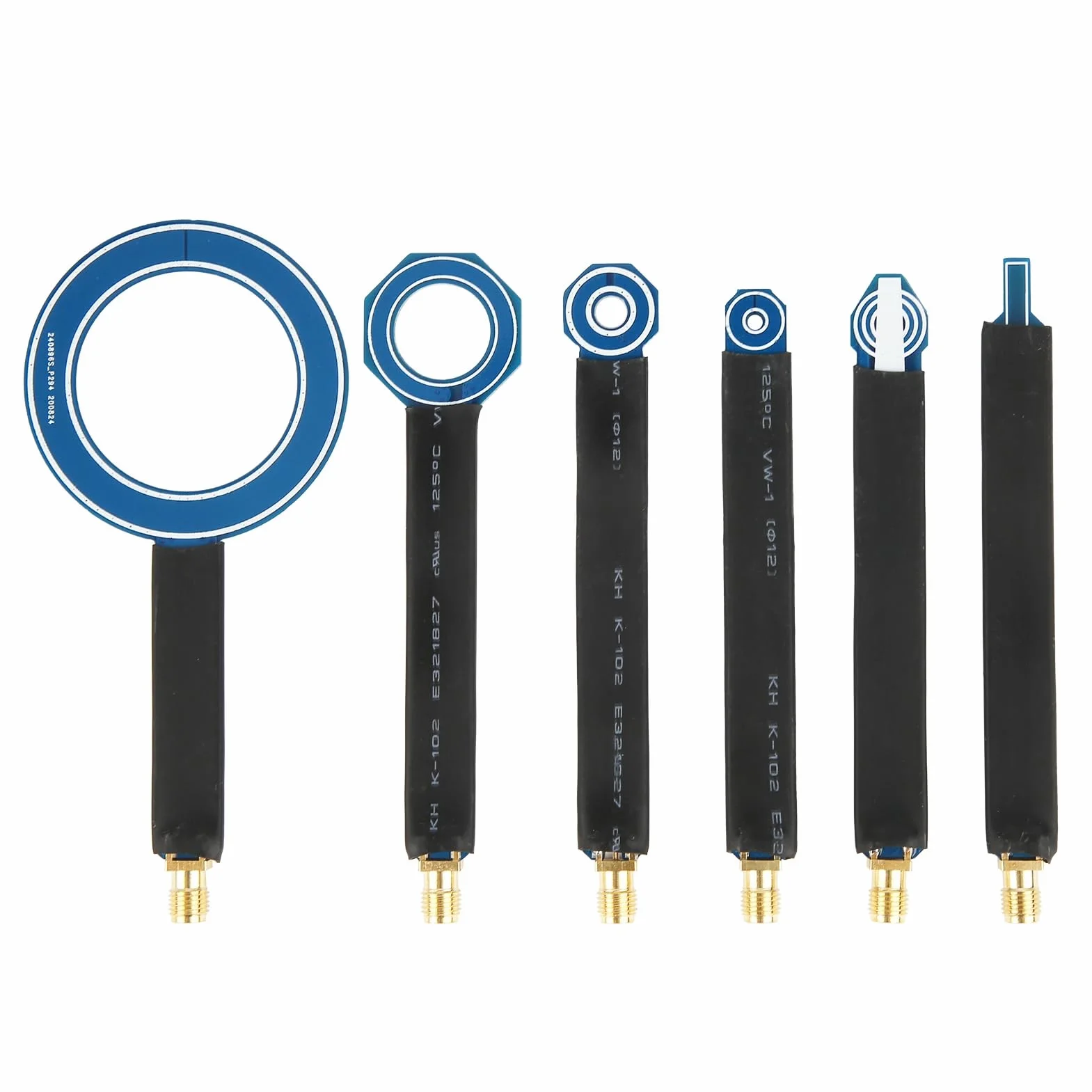 Juego de 6 sondas de Campo magnético cercano EMC emi emi sondas de Campo cercano para conexión a analizador de Espectro, Accesorios de Herramientas de componentes