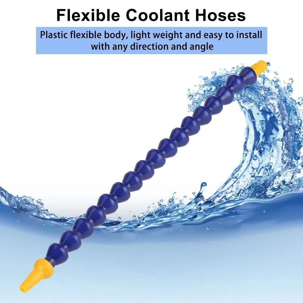 10 Unids Universal Plástico Flexible Agua Aceite Tubo de Refrigerante Ajustable 1 / 8BSPT Manguera de Rosca para Máquina CNC Torno