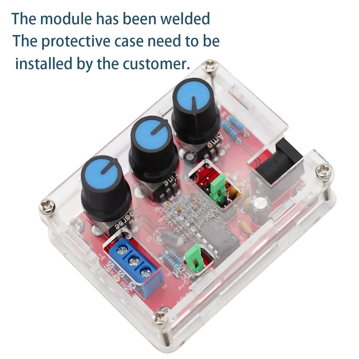 2 juegos de XR2206 Alta precisión Generador de señal de función kit de bricolaje 1HZ-1MHZ Amplitud de frecuencia ajustable Onda sinusoidal/onda triangular/onda cuadrada con instrucciones