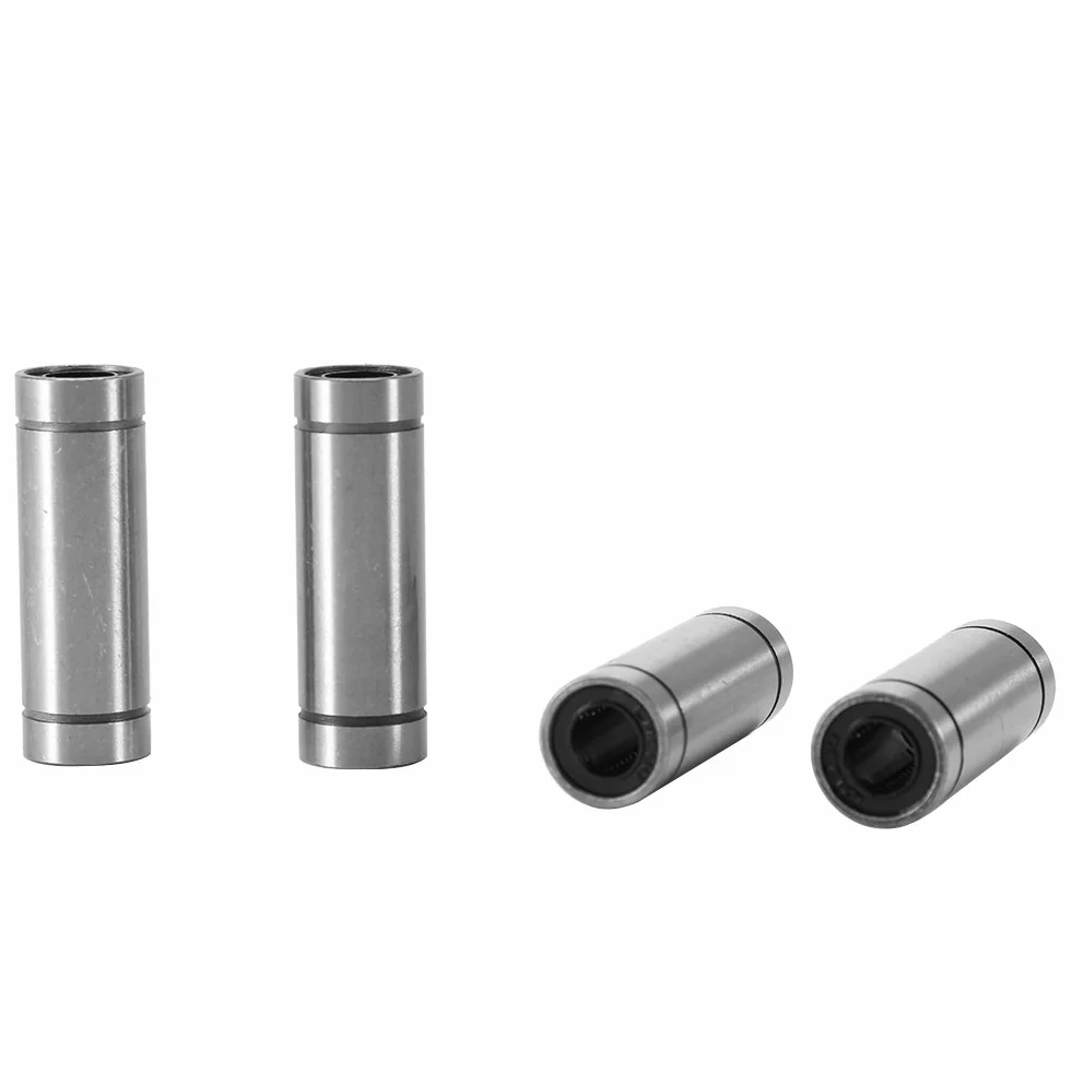 Akozon rodamiento de movimiento lineal 6pcs LM8LUU rodamiento de bolas de movimiento lineal largo para 8mm Rod 3D impresora CNC Parts