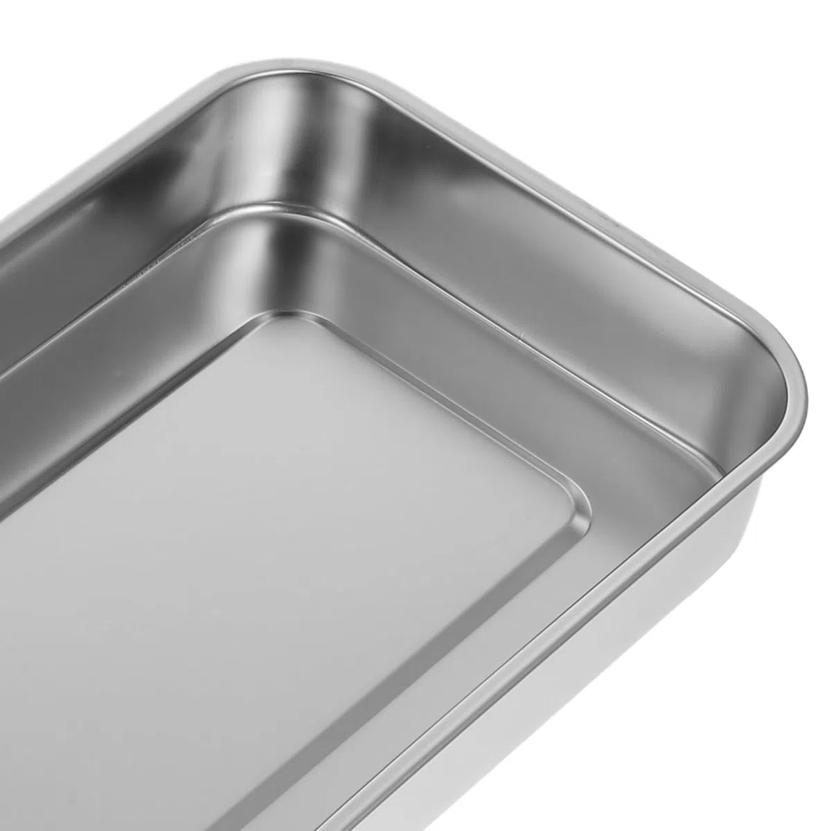 LIFKOME Bandeja con Tapa Cuadrada para Esterilización Resistente al Desgaste y Antióxido de Acero Inoxidable Adecuado para Herramientas de Manicura y Uso Profesional