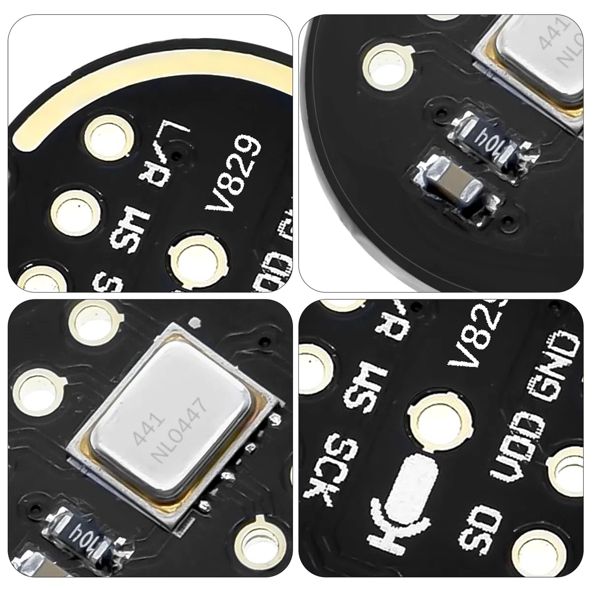 Módulo de micrófono omnidireccional INMP441 de 24 bits, interfaz I2S, salida digital, compatible con para ESP-32 Arduino