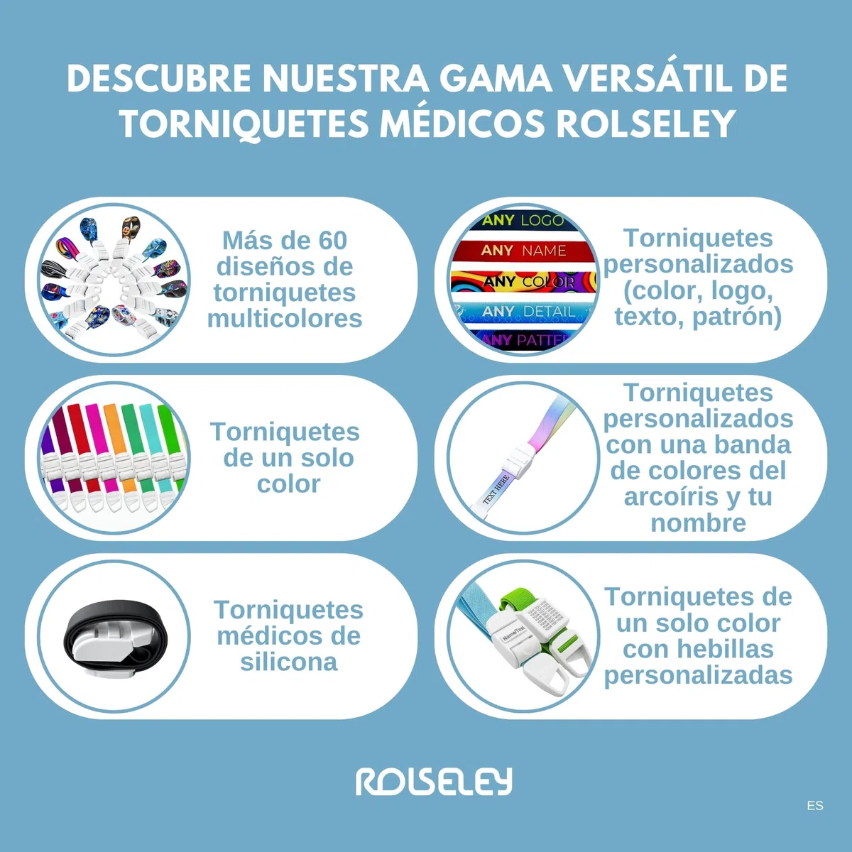 Paquete de 3 colores torniquetes médicos de liberación rápida