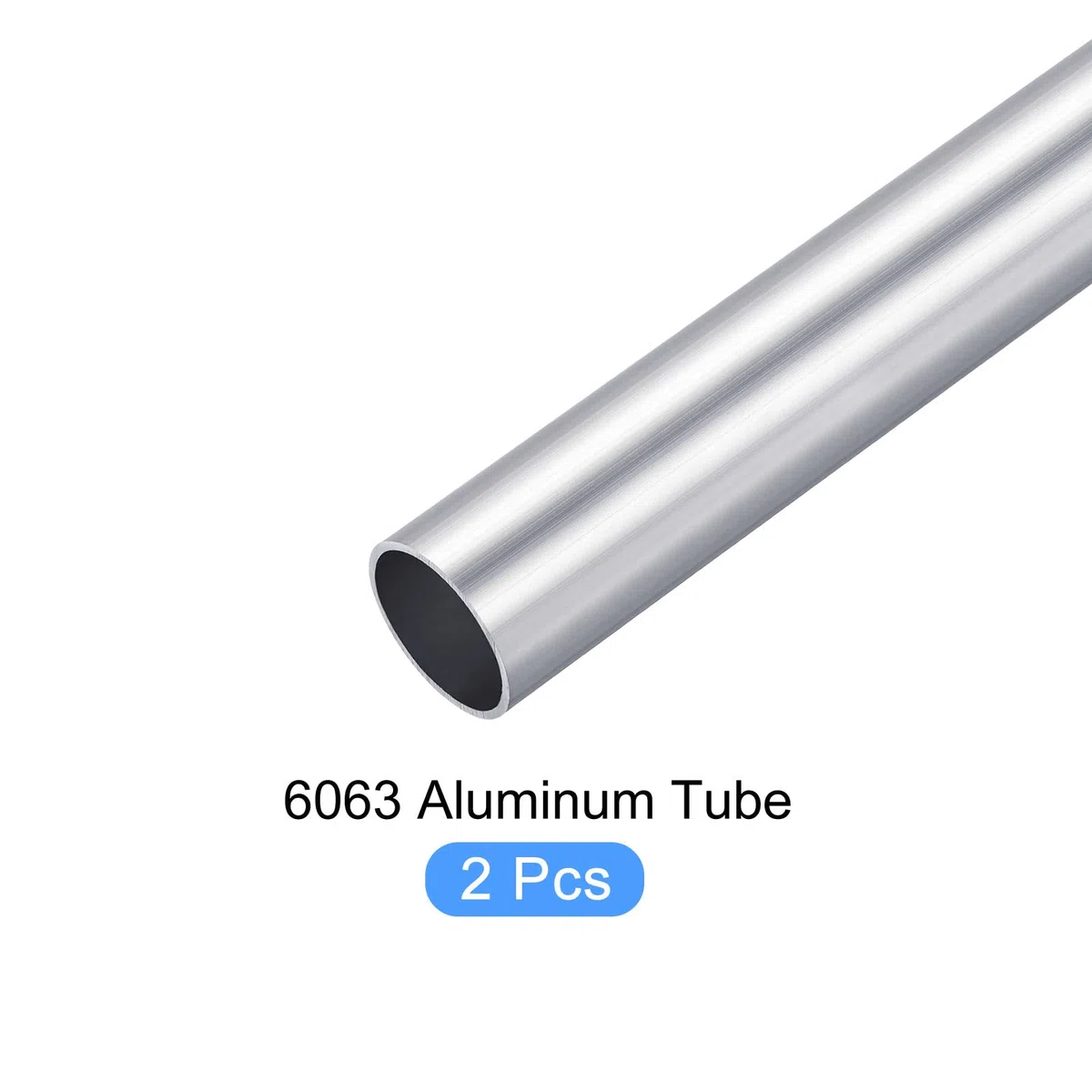 METALLIXITY 6063 Aluminio Tubo (30mm OD x 27mm ID x 200mm L) 2uds, Aluminio Redondo Tubo - para Hogar Muebles, Maquinaria, Bricolaje Artesanía
