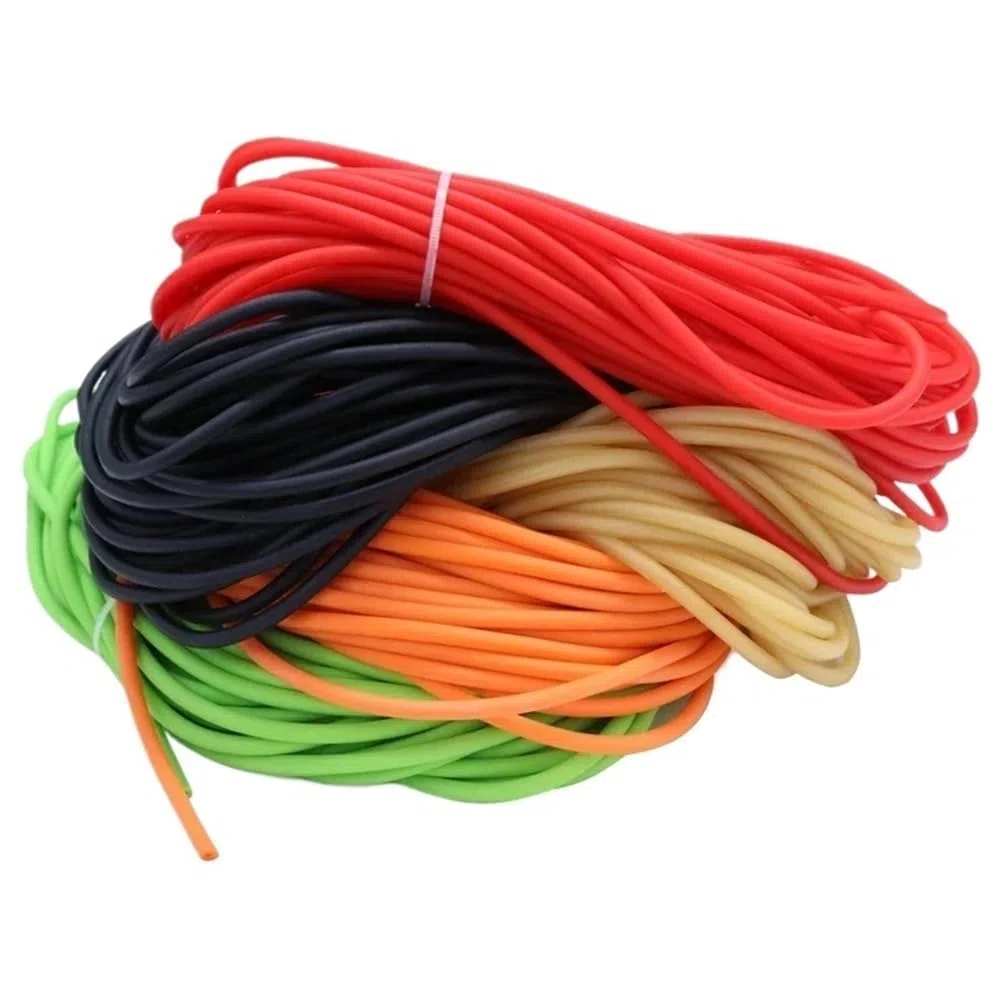 Tubo elástico de látex natural, Tubería de caucho de látex natural 1 metro Multicolor Múltiples tamaños(Black,1METER*2MM*4MM)