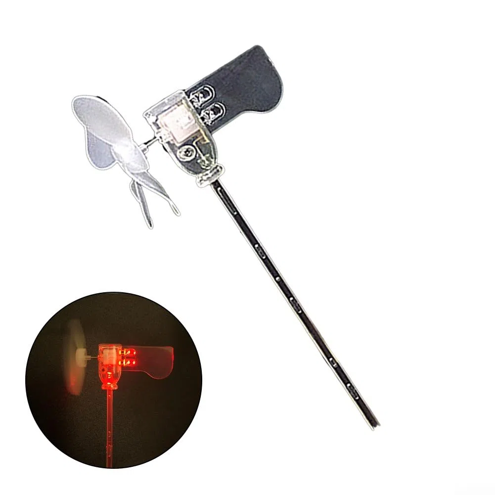 Pequeño equipo del generador de la turbina eólica, para 360 grados de rotación del generador de viento LED Herramientas de enseñanza Modelo de plantilla de muestra
