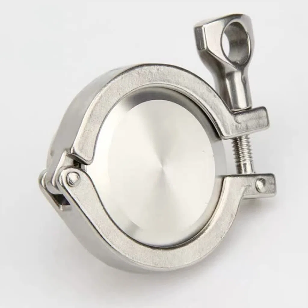 MOZTO Union 51mm Pipe O/D Sanitary 2" Tri Clamp Weld Ferrule + End Cap + Tri Clamp + Junta De Silicona Acero Inoxidable 304, For Mejoras En El Hogar Ajuste Casero