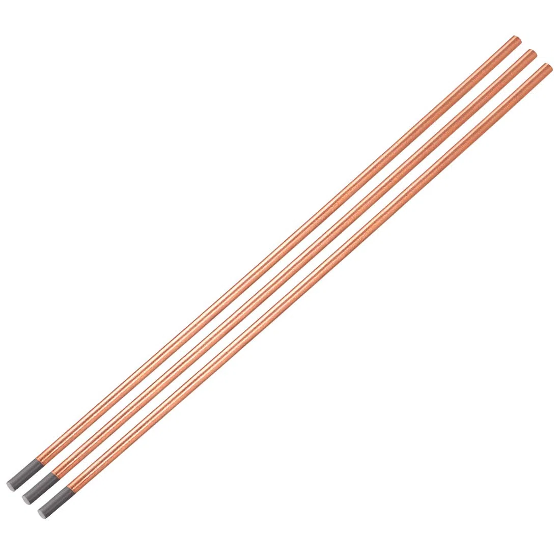 sourcing map Electrodos Revestido de Cobre de Varillas de Carbono 13/64 "3 PCS