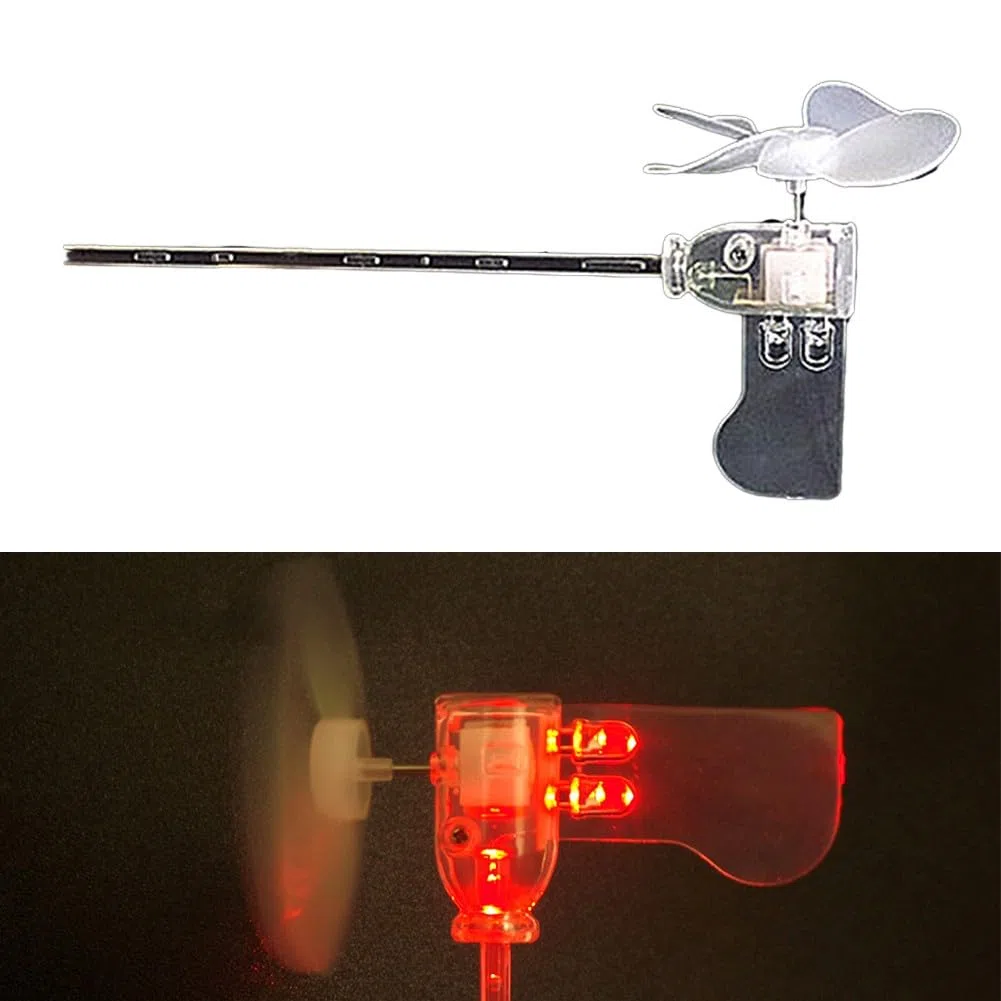 Pequeño equipo del generador de la turbina eólica, para 360 grados de rotación del generador de viento LED Herramientas de enseñanza Modelo de plantilla de muestra