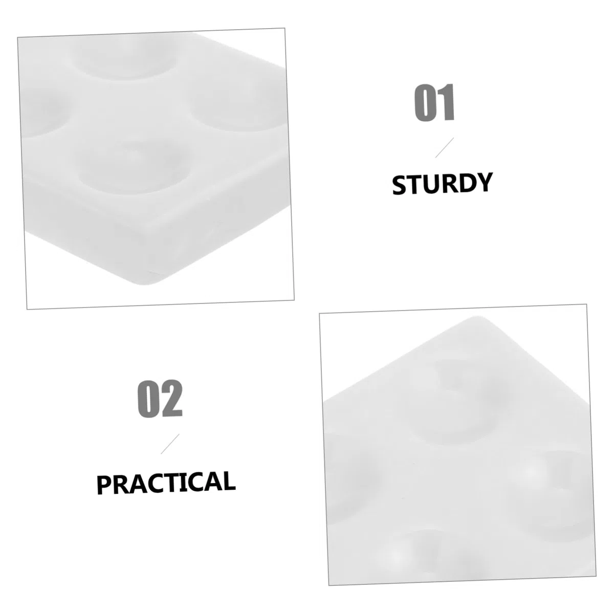 OUNONA Placas De Reacción Cerámicas De 6 Orificios para Experimentos Químicos Bandeja Multiusos para Laboratorio Instrumento De Experimento Alta Transmisión De Luz